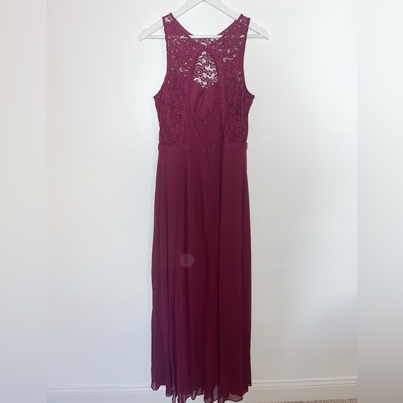 Levkoff bridesmaid dress. Maroon. Size 14. - Picture 1 of 2